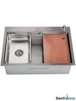 Inox sudopera HD7050R Hrom komplet SanDonna