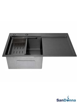 Inox sudopera oceđivač HD7850R Crna komplet SanDonna