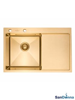Inox sudopera oceđivač HD7850R Zlatna komplet SanDonna-4
