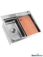 Inox sudopera HD6050R Hrom komplet SanDonna