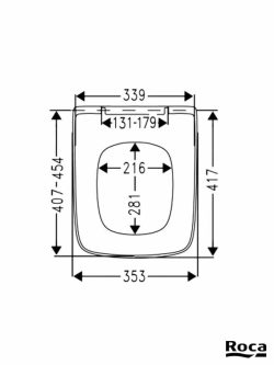 Wc daska Gap Slim Softclose Roca A801482211-3