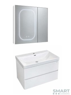 Led ogledalo sa ormarićem Rina 75cm PVC-2