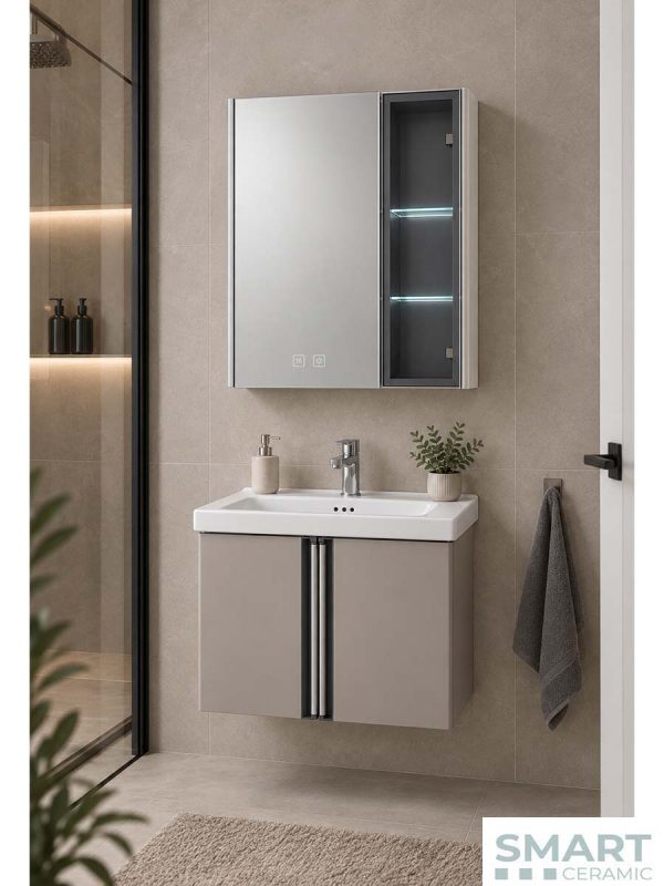Ogledalo sa ormarićem Verve 60cm PVC Smart Ceramic -3