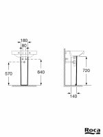 Stub za lavabo Debba Roca A335990000-2
